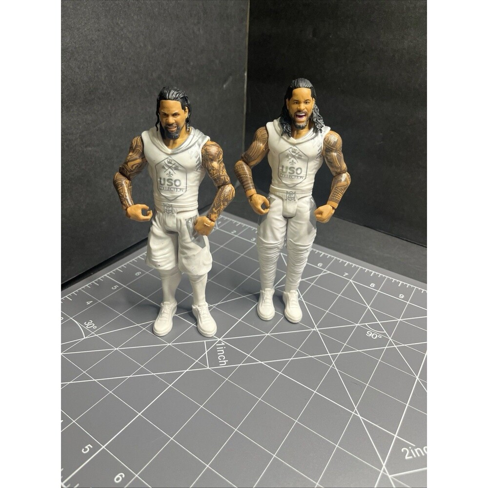WWE Jimmy & Jey Uso Series Wrestling figures Mattel 2017 - Picture 2 of 9